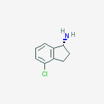 (R)-4-CHLORO-INDAN-1-YLAMINE结构式