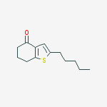 2-戊基-6,7-二氢-5H-苯并[B]噻吩-4-酮结构式