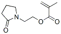 Structure of 2-Propenoic acid, 2-methyl-, 2-(2-oxo-1-pyrrolidinyl)ethyl ester