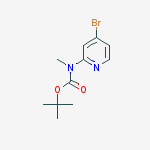 Structure of tert-butyl N-(4-bromo-2-pyridyl)-N-methyl-carbamate