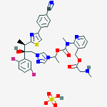 Structure of Isavuconazonium sulfate