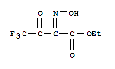 Structure of 4,4,4-TRIFLUORO-2-HYDROXYLIMINO-3-OXOBUTYRIC ACID ETHYL ESTER