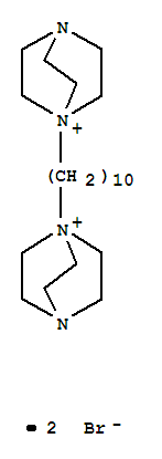 Structure of 1,1-(DECANE-1,10-DIYL)BIS[4-AZA-1-AZONIABICYCLO[2.2.2]OCTANE] DIBROMIDE