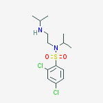 Structure of 2,4-dichloro-N-(1-methylethyl)-N-{2-[(1-methylethyl)amino]ethyl}benzenesulfonamide