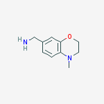 Structure of (4-METHYL-3,4-DIHYDRO-2H-1,4-BENZOXAZIN-7-YL)METHYLAMINE