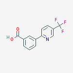 Structure of 3-[5-(trifluoromethyl)-2-pyridinyl]benzenecarboxylic acid