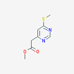 Structure of (6-METHYLSULFANYL-PYRIMIDIN-4-YL)-ACETIC ACID METHYL ESTER