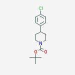 Structure of 1-N-BOC-4-(4-CHLOROPHENYL)PIPERIDINE