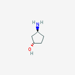 Structure of Cyclopentanol, 3-Amino-, (1s,3s)-