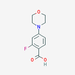 Structure of 2-FLUORO-4-MORPHOLINOBENZOIC ACID