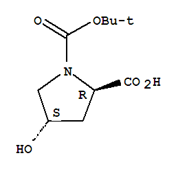 Structure of BOC-D-HYP-OH
