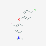 Structure of 4-(4-CHLOROPHENOXY)-3-FLUOROANILINE