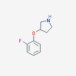 Structure of 3-(2-Fluorophenoxy)pyrrolidine