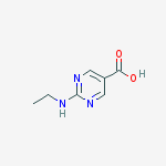 Structure of 2-(ETHYLAMINO)PYRIMIDINE-5-CARBOXYLIC ACID