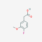 Structure of 2-(4-fluoro-3-methoxy-phenyl)acetic acid