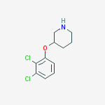 Structure of 3-(2,3-DICHLOROPHENOXY)PIPERIDINE