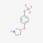 3-[4-(Trifluoromethoxy)phenoxy]pyrrolidine结构式