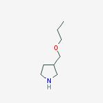 Structure of 3-(PROPOXYMETHYL)PYRROLIDINE 95%