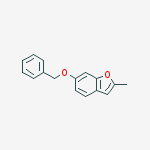 Structure of 2-methyl-6-phenylmethoxy-1-benzofuran
