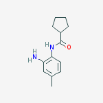 N-(2-AMINO-4-METHYLPHENYL)CYCLOPENTANECARBOXAMIDE结构式