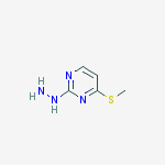 Structure of 1-(4-(methylthio)pyrimidin-2-yl)hydrazine