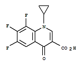 Structure of 1-Cyclopropyl-6,7,8-trifluoro-1,4-dihydro-4-oxoq
