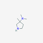 Structure of N,N,3-TRIMETHYLPYRROLIDIN-3-AMINE