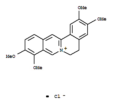 Structure of PALMATINE CHLORIDE
