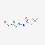 Structure of Carbamic  acid,  N-[4-(difluoromethyl)-2-thiazolyl]-,  1,1-dimethylethyl  ester