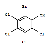 Structure of Phenol, 2-bromo-3,4,5,6-tetrachloro-