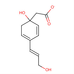 Structure of Phenol, 4-(3-hydroxy-1-propenyl)-, 1-acetate, (E)-