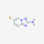 Structure of [1,2,4]triazolo[1,5-a]pyridin-2-amine, 6-bromo-
