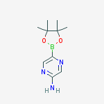 Structure of 6-AMINOPYRAZINE-2-BORONIC ACID PINACOL ESTER