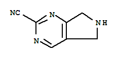 Structure of 6,7-dihydro-5H-pyrrolo[3,4-d]pyrimidine-2-carbonitrile