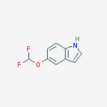 5-Difluoromethoxyindole结构式