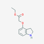Structure of ETHYL (2,3-DIHYDRO-1H-INDOL-4-YLOXY)ACETATE