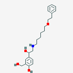 Structure of 4-Hydroxy-α1-[[[6-(2-phenylethoxy)hexyl]aMino]Methyl]-1,3-benzenediMethanol