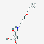 Structure of 4-Hydroxy-α1-[[[6-(3-phenylpropoxy)hexyl]aMino]Methyl]-1,3-benzenediMethanol