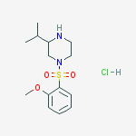 Structure of (S)-3-Isopropyl-1-(2-methoxy-benzenesulfonyl)-piperazine hydrochloride