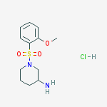 Structure of (S)-1-(2-Methoxy-benzenesulfonyl)-piperidin-3-ylamine hydrochloride