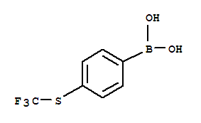 Structure of 4-(trifluoromethylthio)-benzeneboronic acid