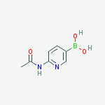 Structure of 2-Acetamidopyridine-5-boronic acid