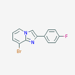 Structure of 8-Bromo-2-(4-fluoro-phenyl)-imidazo[1,2-a]pyridine