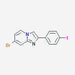Structure of 7-Bromo-2-(4-iodo-phenyl)-imidazo[1,2-a]pyridine