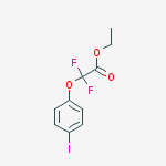 Structure of Difluoro-(4-iodo-phenoxy)-acetic acid ethyl ester
