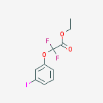 Structure of Difluoro-(3-iodo-phenoxy)-acetic acid ethyl ester
