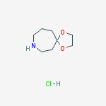 1,4-Dioxa-8-aza-spiro[4.6]undecane, hydrochloride结构式