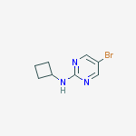 Structure of 5-Bromo-2-(cyclobutylamino)-pyrimidine