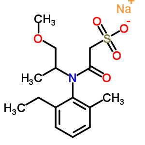 Chemical structure of METOLACHLOR ESA SODIUM SALT