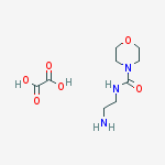 Structure of 4-Morpholinecarboxamide, N-(2-aminoethyl)-, ethanedioate (Landiolol)